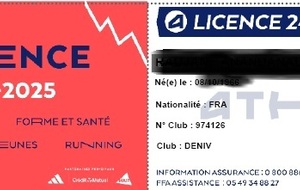 Informations concernant le renouvellement adhésion Déniv' 2025-2026